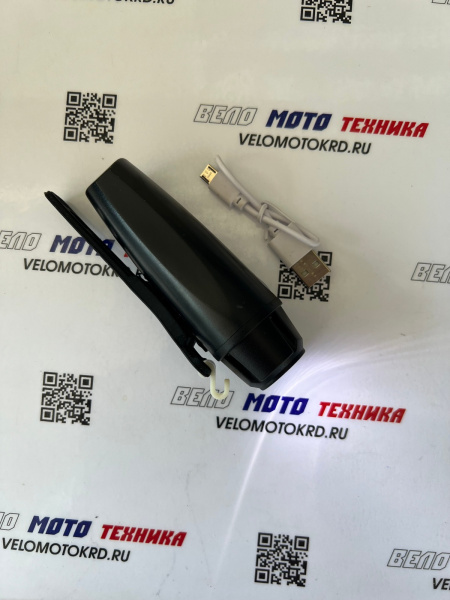 Фара передняя (1диод) USB 250  Lumens