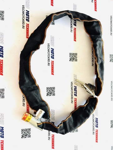 Замок велосипедный, цепь 80см под ключ VL10