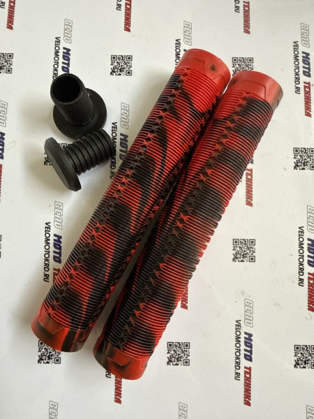 Грипсы для самоката Egoist 165 mm красно-черные