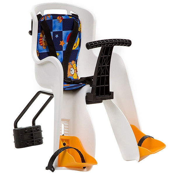 Кресло детское переднее GH-908E белое с разноцветным текстилем