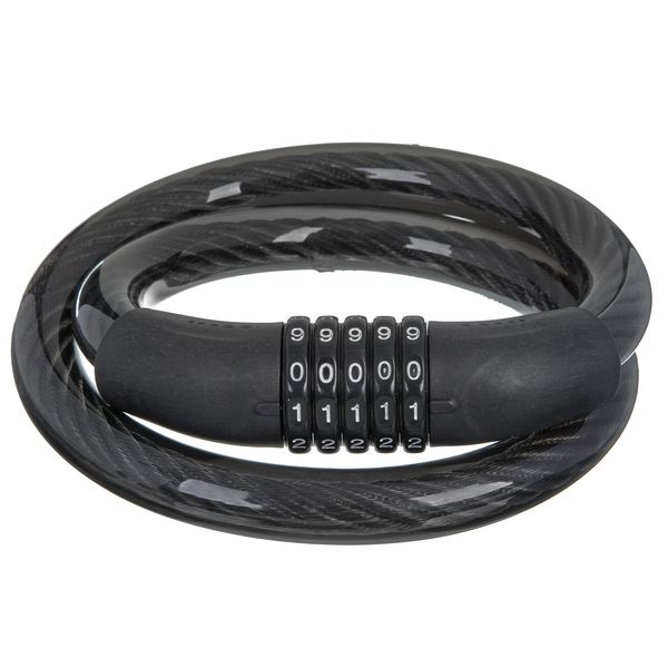 Замок STG, трос кодовый, диам.25х100см