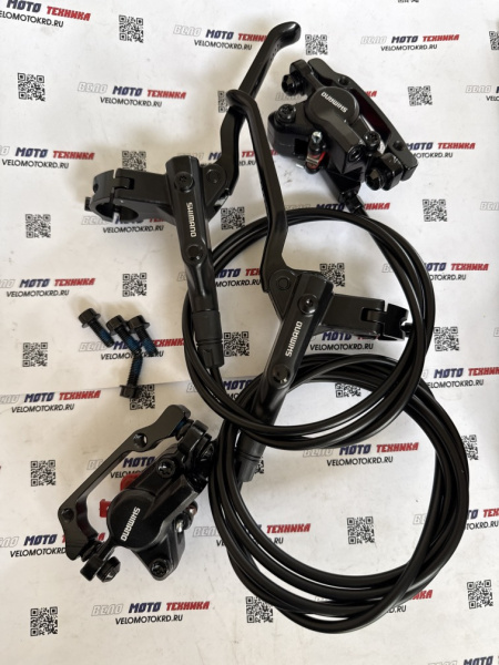 К-т гидравлического тормоза (передний + задний), Shimano MT200