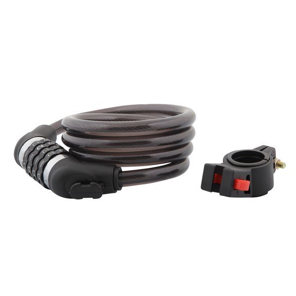 Замок, трос спиральный, кодовый диам.12х120см