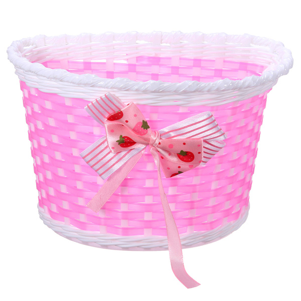 Корзина детская 20" (розовый-белый) 230x150x160 мм